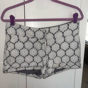 Maurice’s Navy Blue and White Lace Patterned Micro Shorts